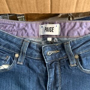 PAIGE Skyline Skinny Jeans with Puckering Women's Waist 24 #722